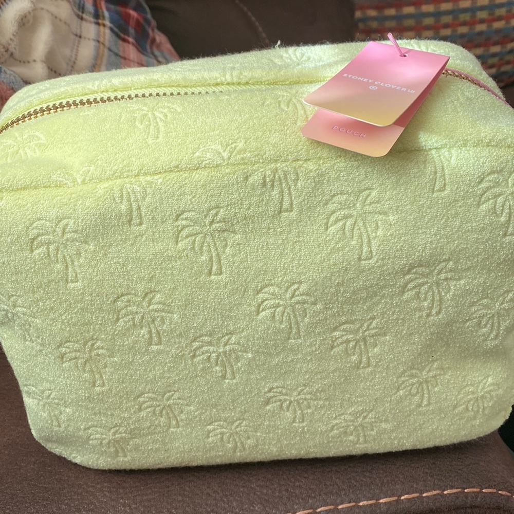 Stoney Clover X Target yellow palm tree pouch